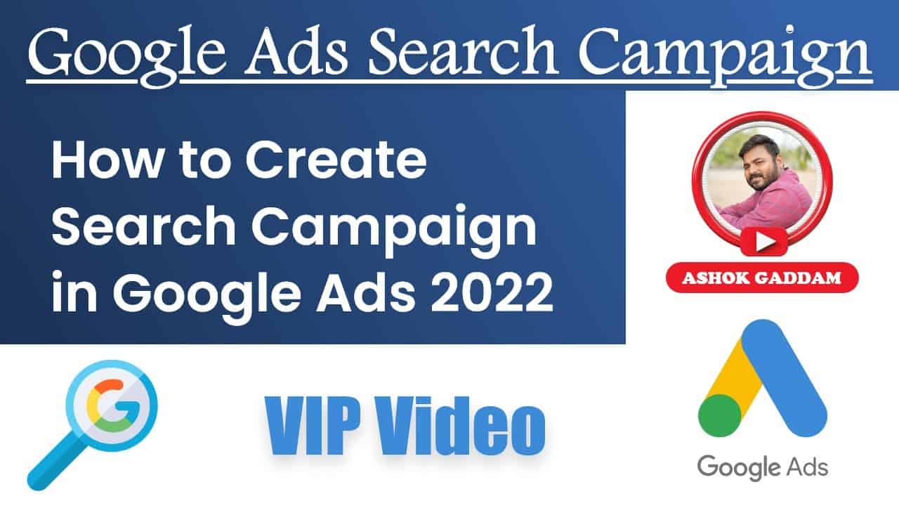 How to Create Search Campaigns in Google Ads 2022 Tutorial || Digital Marketing Tutorials in Telugu