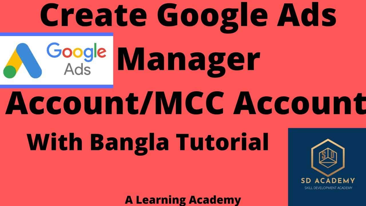 how to create Google Ads Manager Account