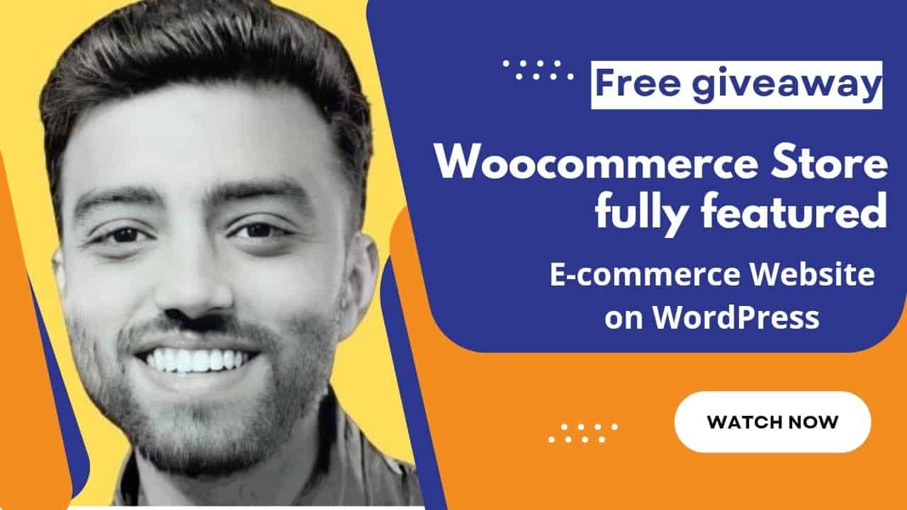 Giving away Woocommerce Store Fully Featured - ECommerce Wordpress Website for free.