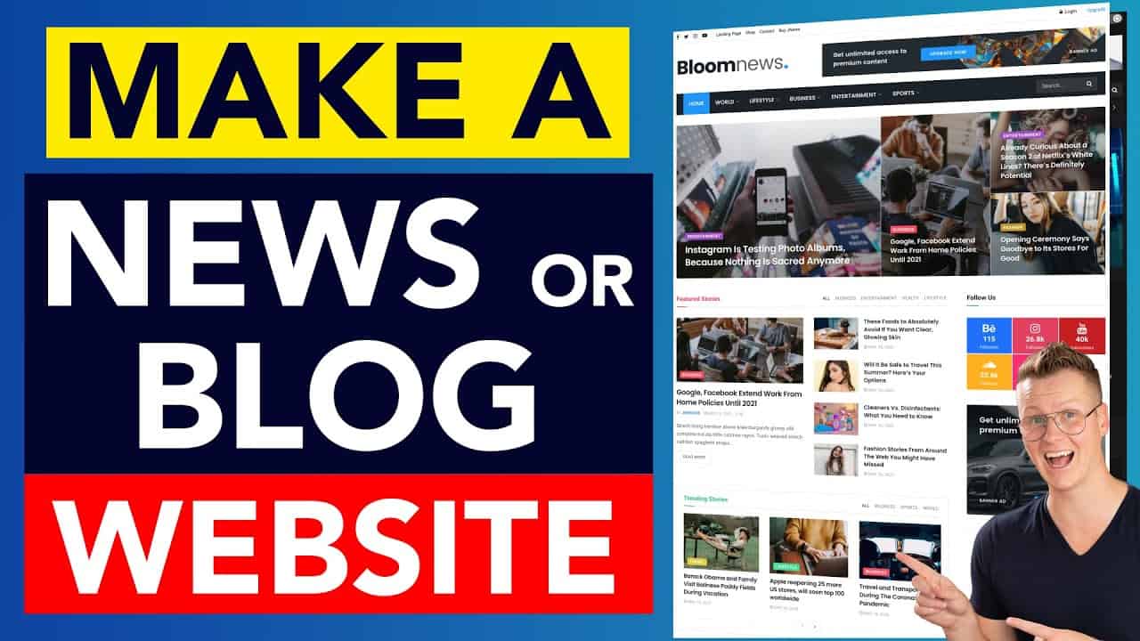 How To Make A News Or Blog Website