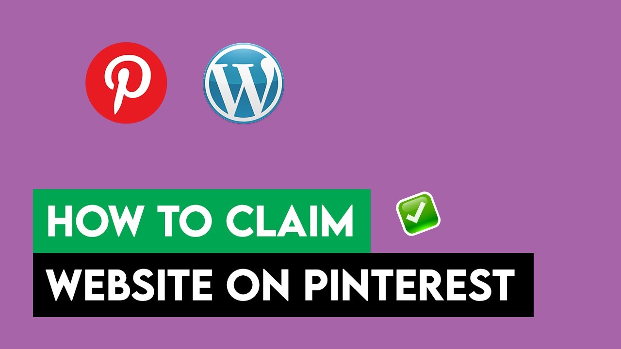 How to Claim Website on Pinterest | Change Website URL (2022)