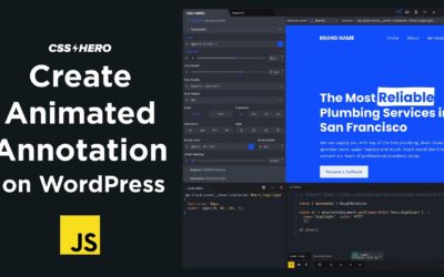 How to create an animated annotations on WordPress – with CSS and Javascript