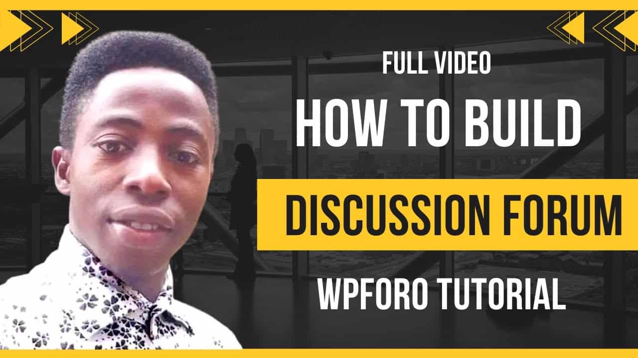 WPForo - How To Create A Discussion Forum Website (WordPress) 2022