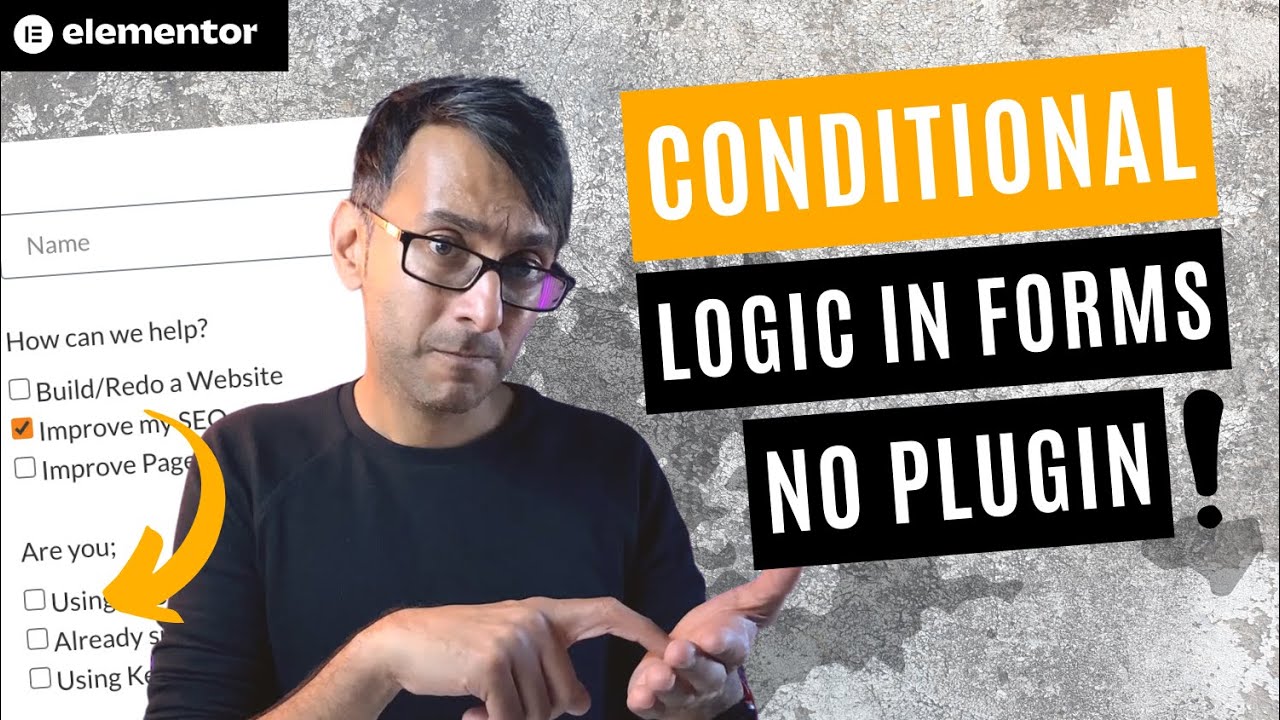 Conditional Logic Elementor Forms - No Plugin - Element.How - Elementor Wordpress Tutorial