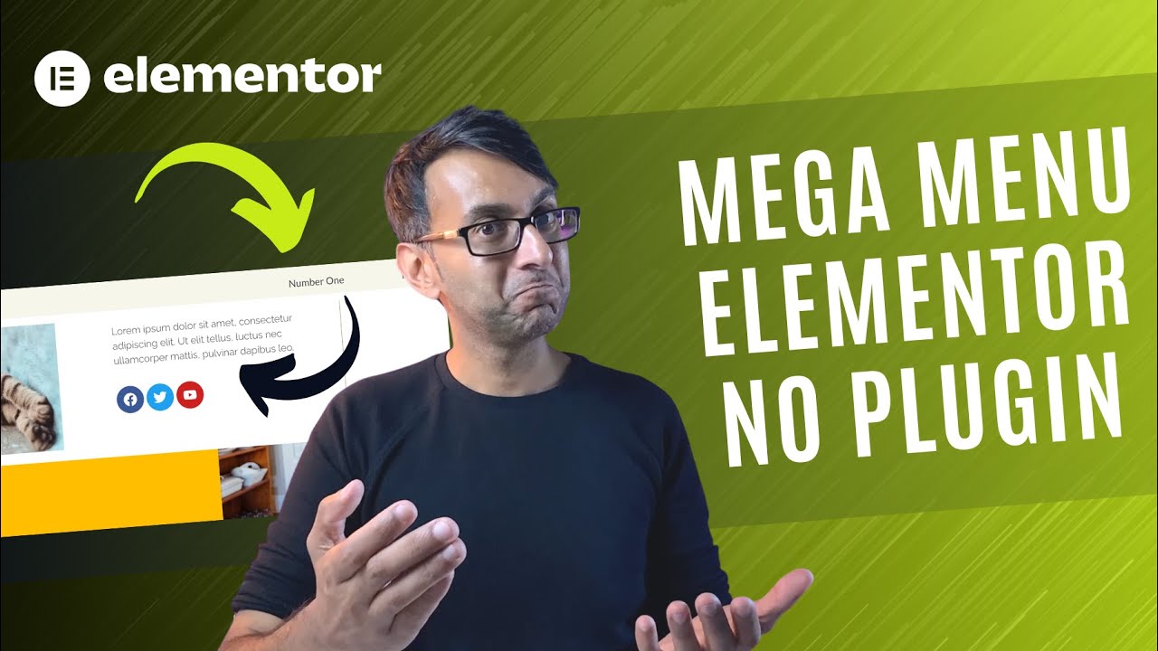 Elementor Mega Menu without a Plugin - Elementor Wordpress Tutorial - #Wordpress #Elementor