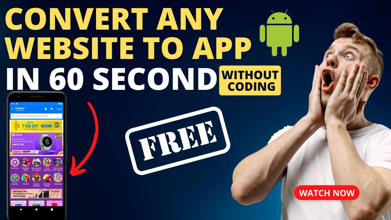 How To Convert Website Into Android App Free |  WordPress Website to Android App