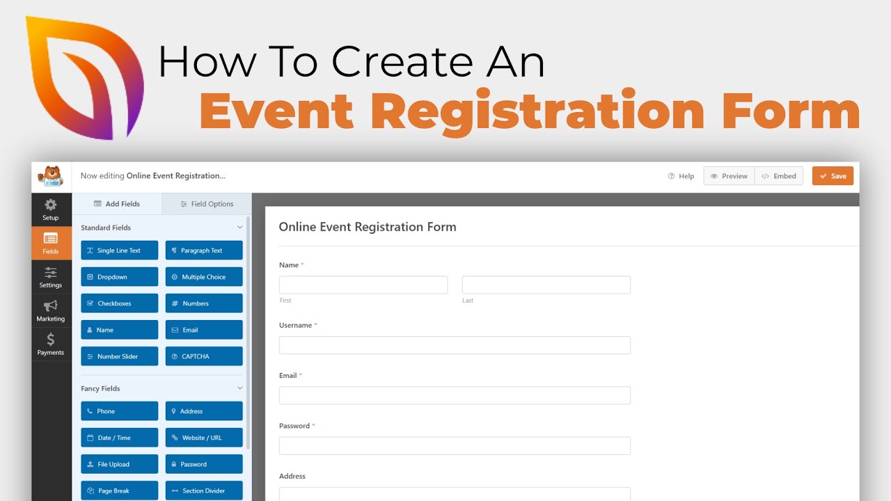 How To Create A WordPress Event Registration Form (Accept Payments)