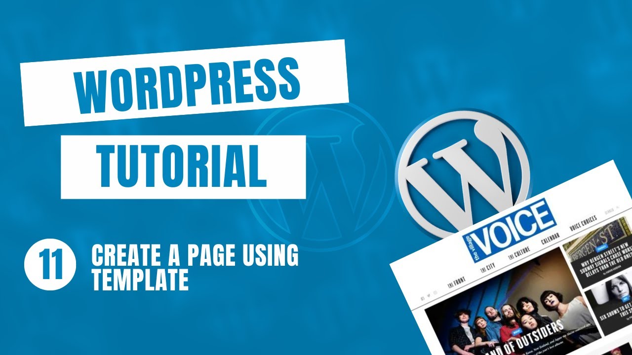 How To Create Page using WordPress Templates| Explained for Beginners