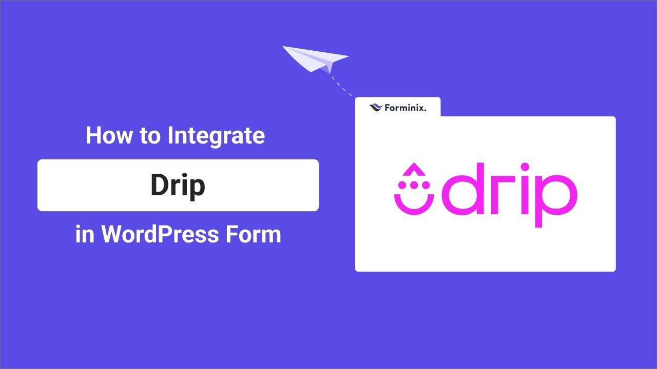 How to Integrate Drip with WordPress Form | Forminix - WordPress Form Builder