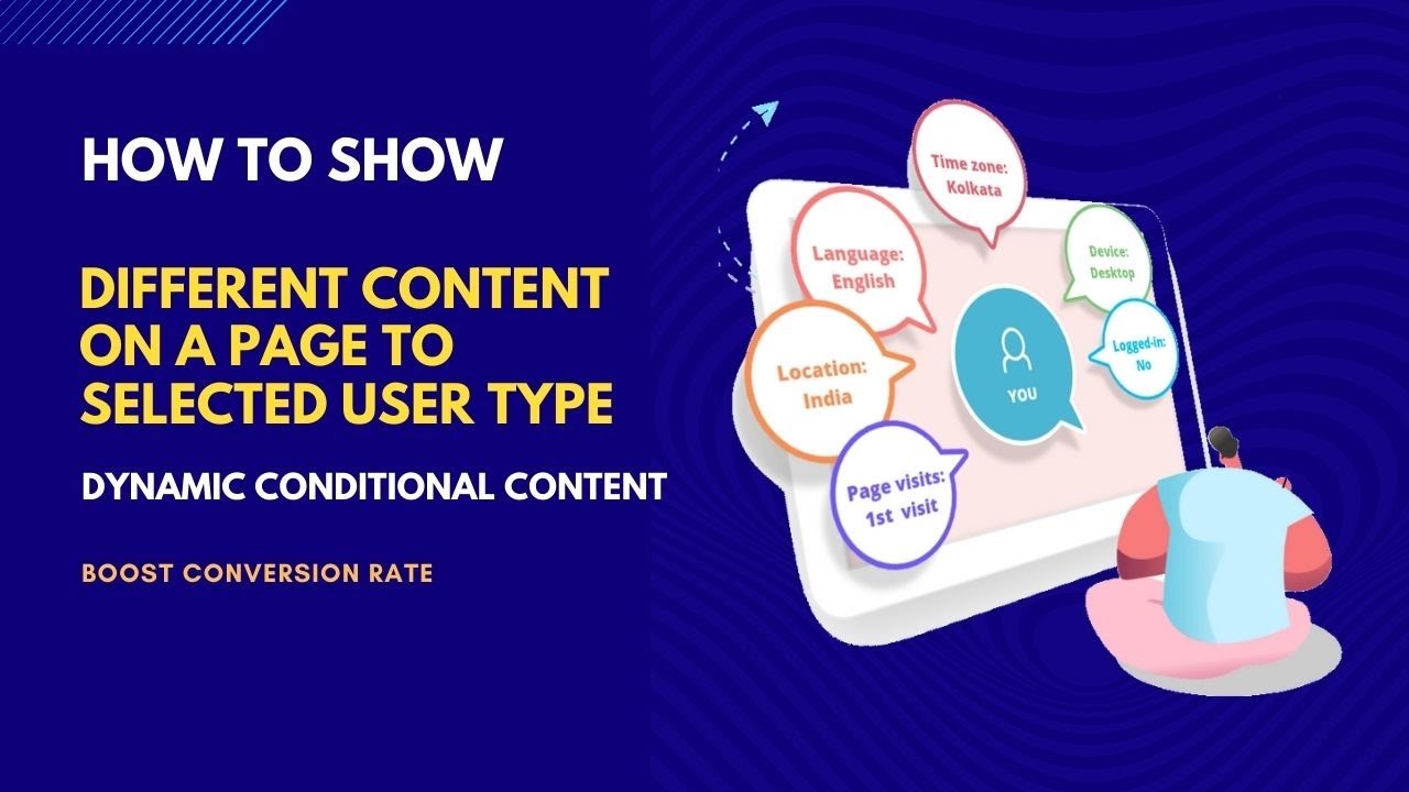 How to show different content to visitors | Conditional Content on Pages - Geo, IP User Behavior etc