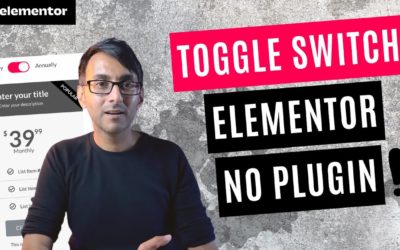 Toggle Switch with No Plugin  – Element.How – Elementor WordPress Tutorial – Content Switcher