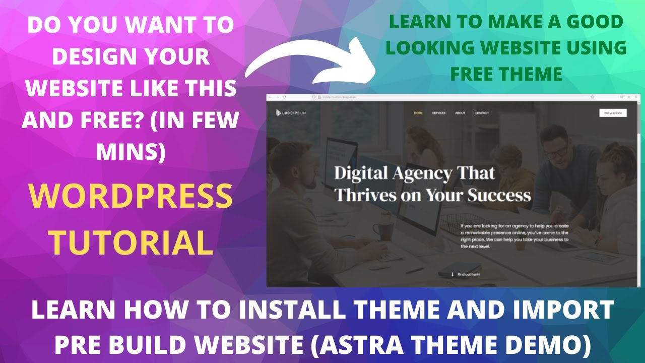 how to install theme in wordpress | How to Install a Theme in WordPress: With Demo Data & AstraTheme