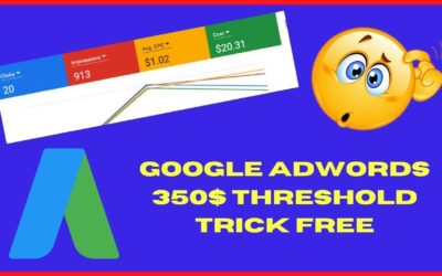 Digital Advertising Tutorials – Google Ads $350 Threshold Method 2022 | using PayPal Method | Live Account Without Suspension |