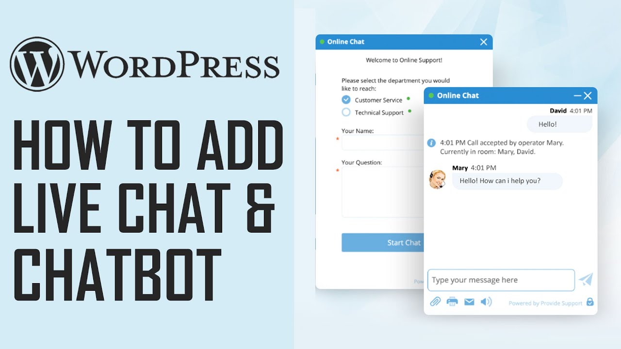 How To Add Live Chat And A Chat Bot To WordPress - 2022 Tutorial