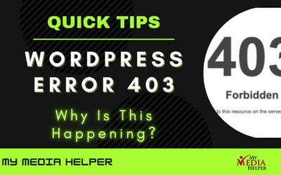 How To Correct WordPress Forbidden Error 403