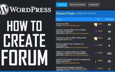 How To Make A Forum Using WordPress – Easy 2022 Tutorial