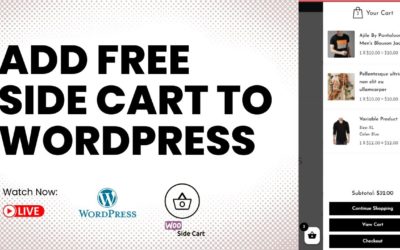 How to Add FREE Side Cart to WordPress | Woocommerce | Wp Astra | Ajax