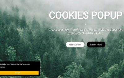 How to Add a Cookies Popup in the Gutenberg Editor using Content Blocks Builder | WordPress