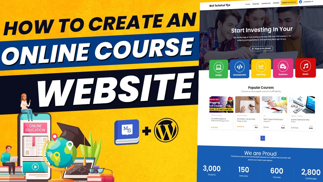 How to Create Online Course, LMS, Educational Website like Udemy with WordPress & MasterStudy