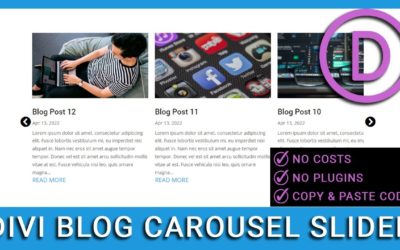 How to Easily Add A Divi Carousel Slider to the Blog Module