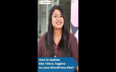 How to Update the Site Title & Tagline on your WordPress Site? #shorts