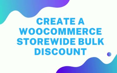 How to create a WooCommerce Storewide Bulk Discount