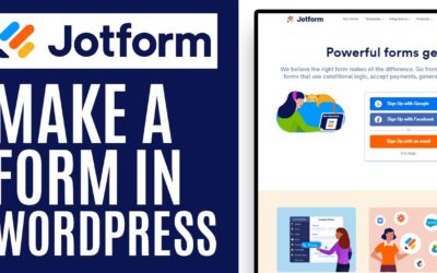 How to make a form with WordPress using JotForm – Quick and Easy! (2022)