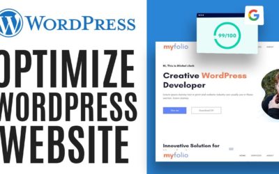 How to optimize your WordPress website and get a high google score – Easy 2022 tutorial