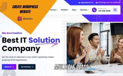 IT Solutions & Services Website | 6 Complete Multipage Singlepage Demo | ITfirm Elementor Theme