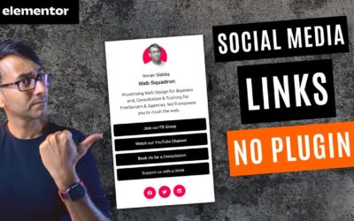 Create a Social Media Links Page with NO Plugin – Elementor WordPress Tutorial Linktree & Donations
