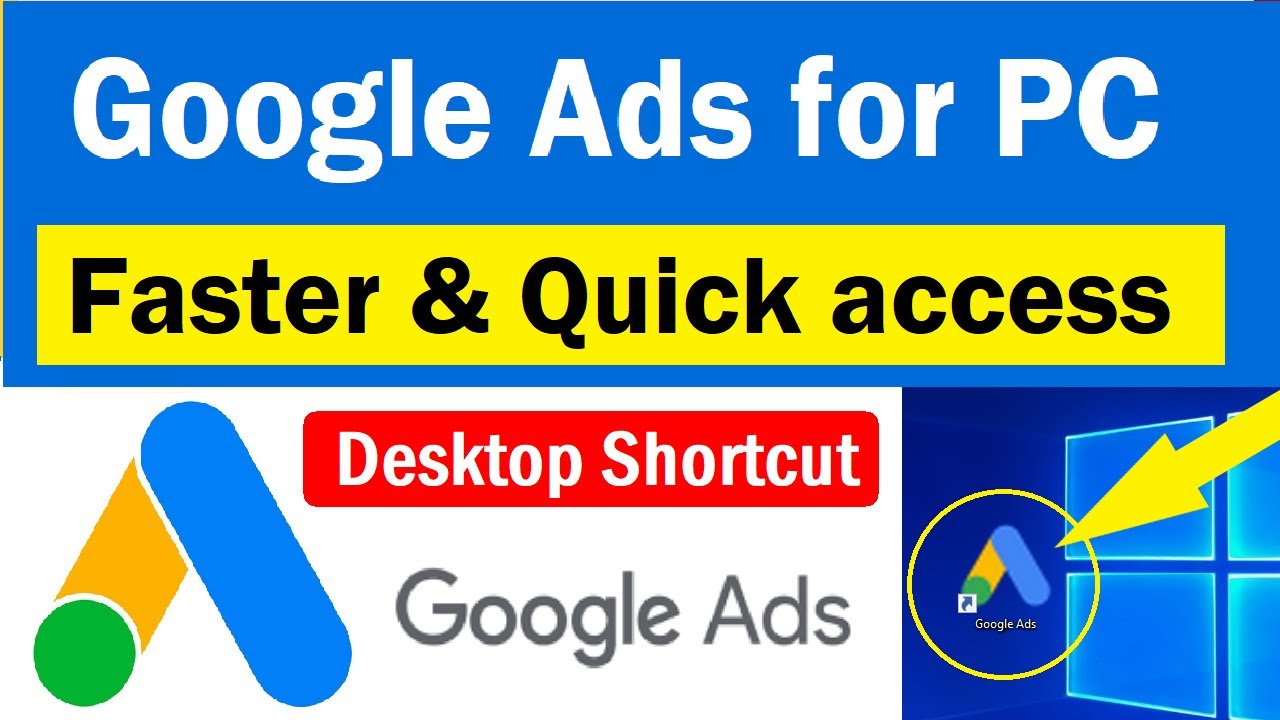 Google Ads for PC | How to Create Google Ads Shortcut on PC Desktop | Add Google ads to Desktop.