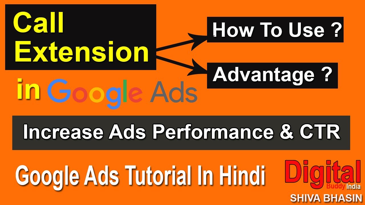 How Do I Add a Call Extension To Google Ads | How To Use Call Extensions |Google ads Course in Hindi