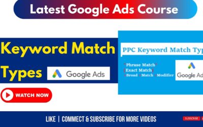 Digital Advertising Tutorials – Keyword Match Types in Google Ads [EXPLAINED] | Latest Google Ads Course Tutorial