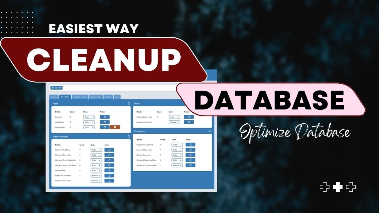 Easiest Way to Cleanup and Optimise WordPress Database |  Best FREE WordPress Database Optimizer