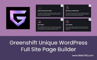Greenshift:  A Unique WordPress Full Site Page Builder