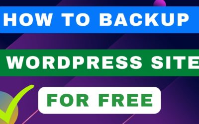 HOW TO BACKUP WORDPRESS WEBSITE FOR FREE