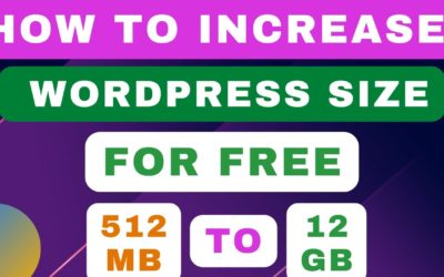HW TO INCREASE THE SIZE OF WORDPRESS WEBSITE FOR FREE