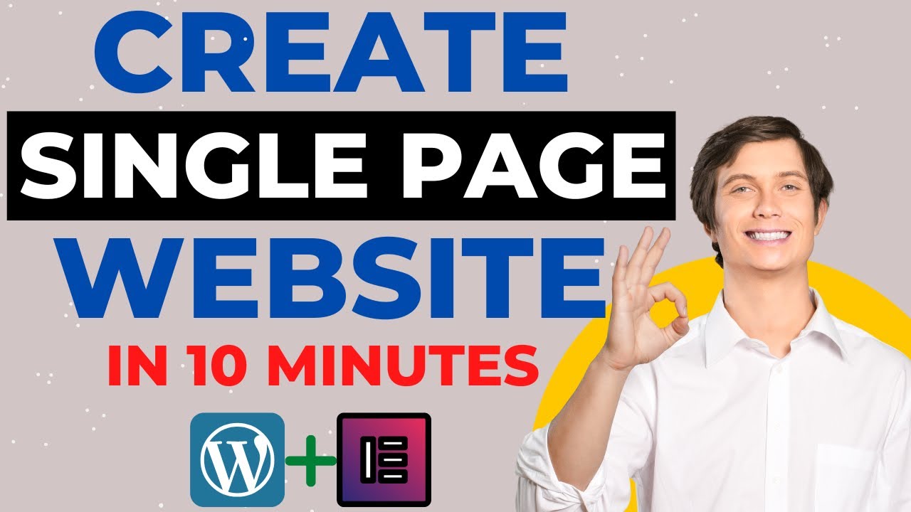 How To Create One Page Website In Wordpress || How To Create Single Page Website In Wordpress