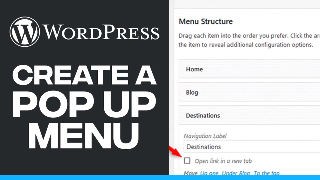 How To Make a Popup Menu In WordPress - Quick And Easy!