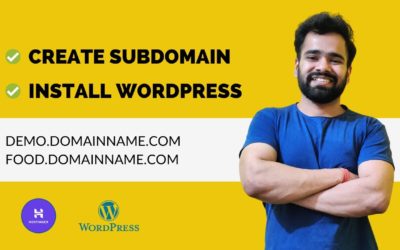 How to Create A Subdomain and Install WordPress in Hostinger