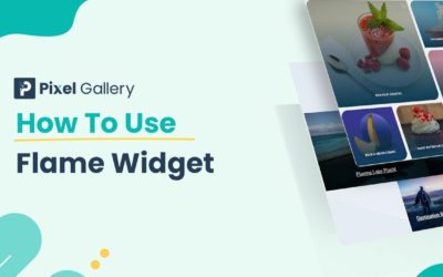 How to Use Flame Gallery Widget by Pixel Gallery in Elementor | Free Elementor Plugin | BdThemes