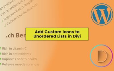 How to add icon to list elements in Divi