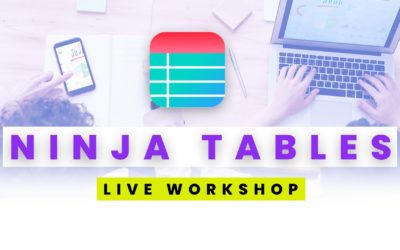 NINJA TABLES LIVE – Best WordPress Tables Plugin 😳
