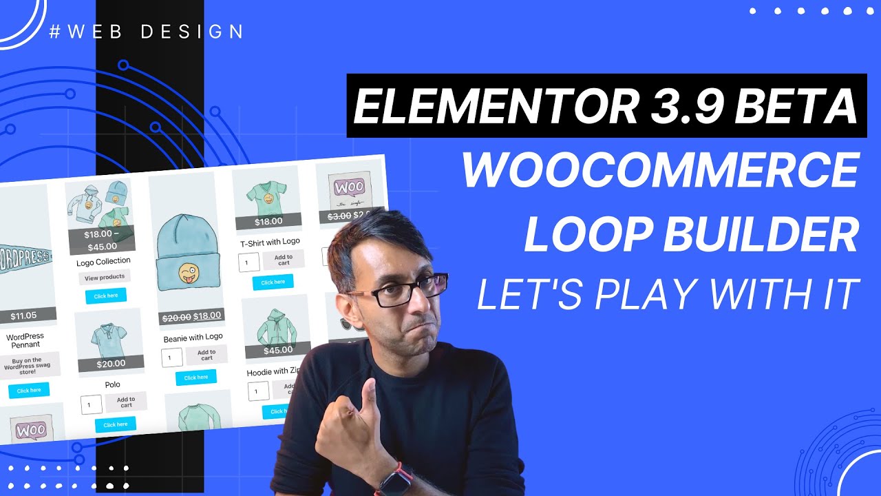 WooCommerce Loop Builder Grid Elementor 3.9 BETA - Let's play some more - Wordpress Tutorial