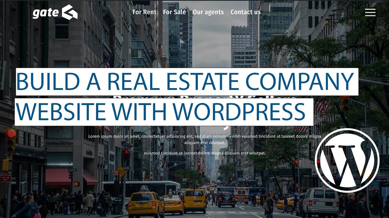 BUILD A COMPLETE REAL ESTATE COMPANY WEBSITE WITH WORDPRESS || BEST WORDPRESS TUTORIAL FOR BIGINNERS