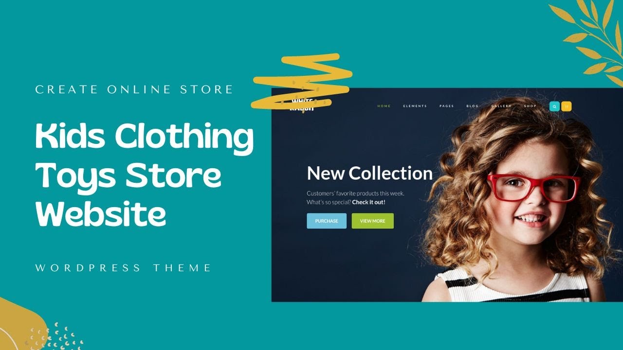 Children Clothing & Toys Store eCommerce Website | Kids Products Theme | WhiteRabbit WordPress Theme