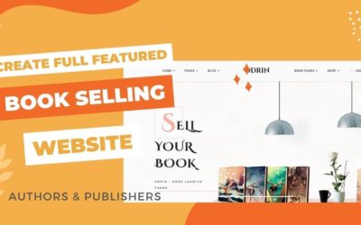 Create Book Selling Website | Book Author, Book Publisher Website Theme | Odrin WordPress Theme