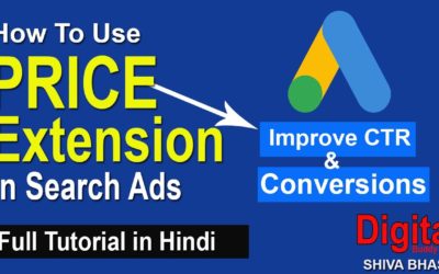 Digital Advertising Tutorials – Price Extension Google Ads Tutorial in Hindi | How to use Ad Extensions in Search Ad || Adwords
