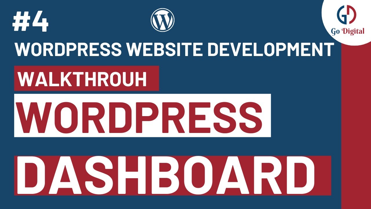 WordPress Dashboard Walkthrough | WordPress Website Design Tutorial | #4