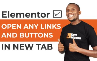 Elementor Tutorial (Free Plugin) – Open Links and Buttons in New Tab